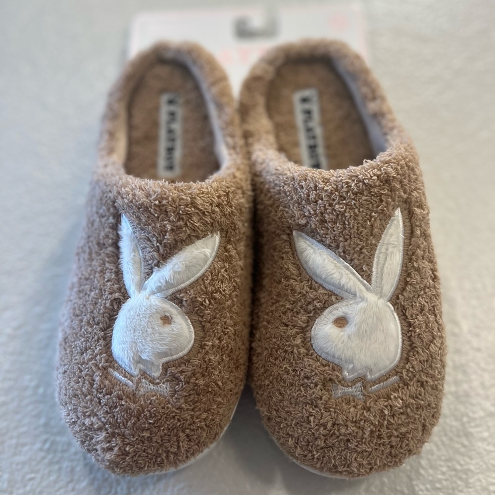Playboy Logo Bunny Memory Foam Slippers